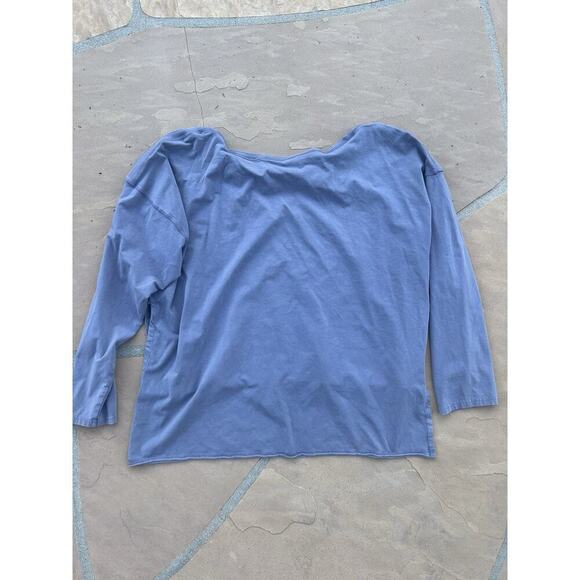 Free People Movement Inspire Crop Pullover Size Medium Purple Oversized High Low - Picture 3 of 3